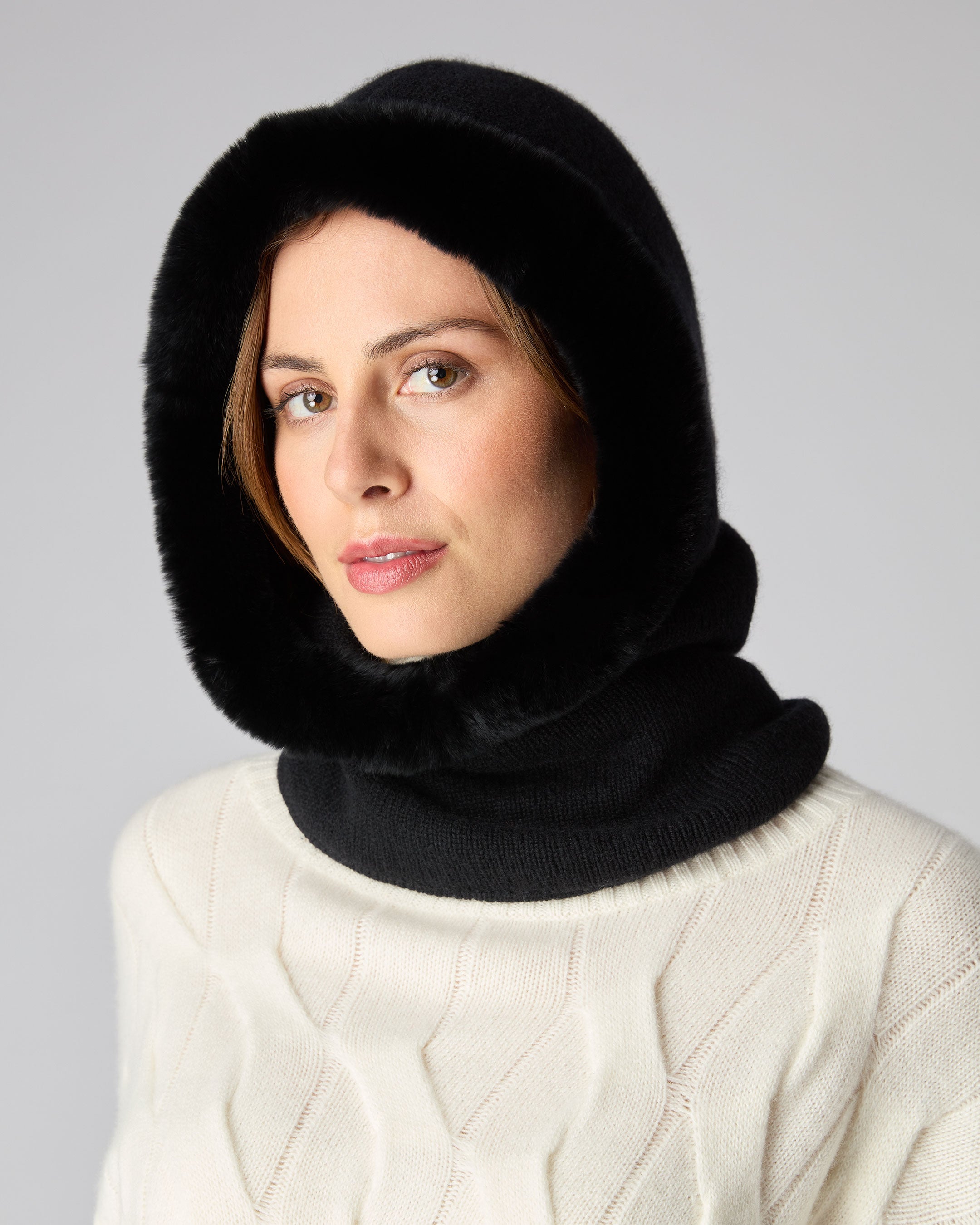 Cashmere hood outlet scarf