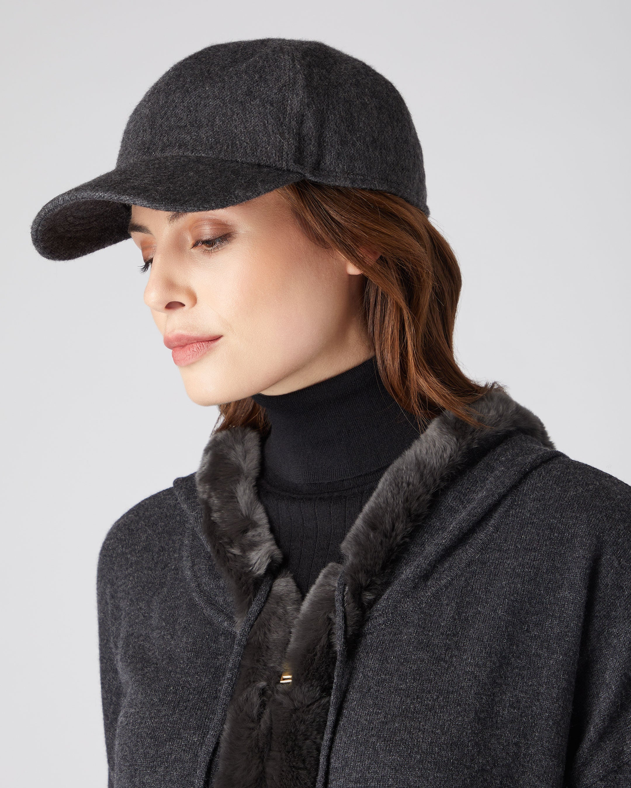 Unisex Cashmere Cap Dark Grey | N.Peal