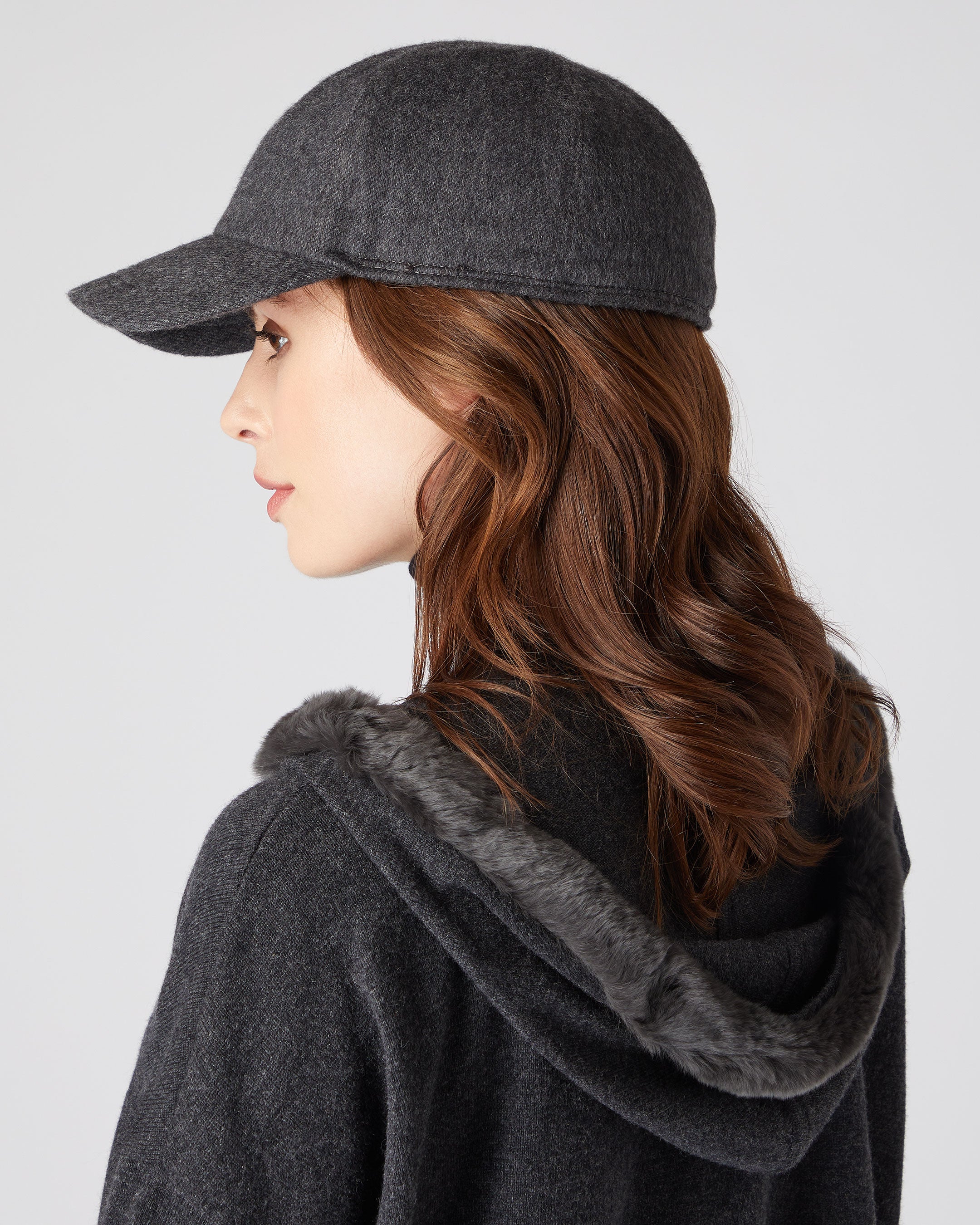 Unisex Cashmere Cap Dark Grey | N.Peal