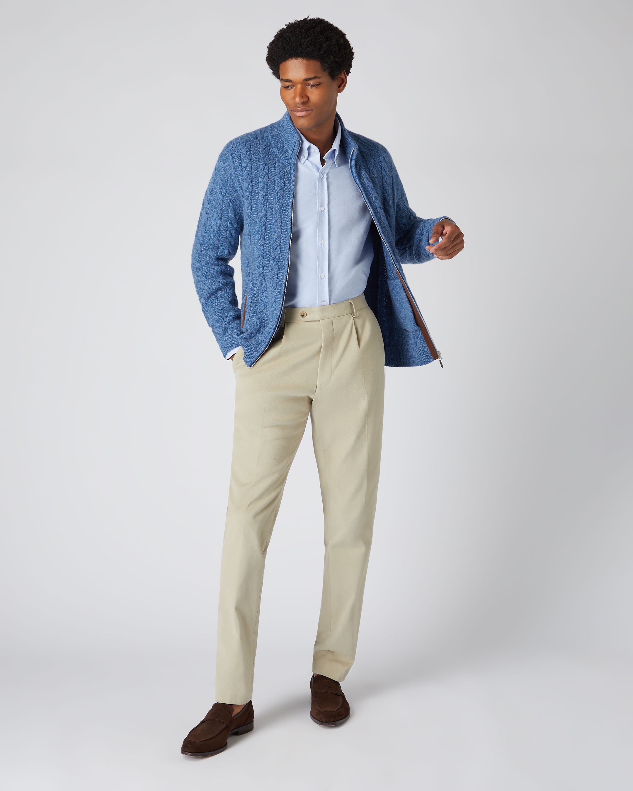 Denim deals cardigan mens