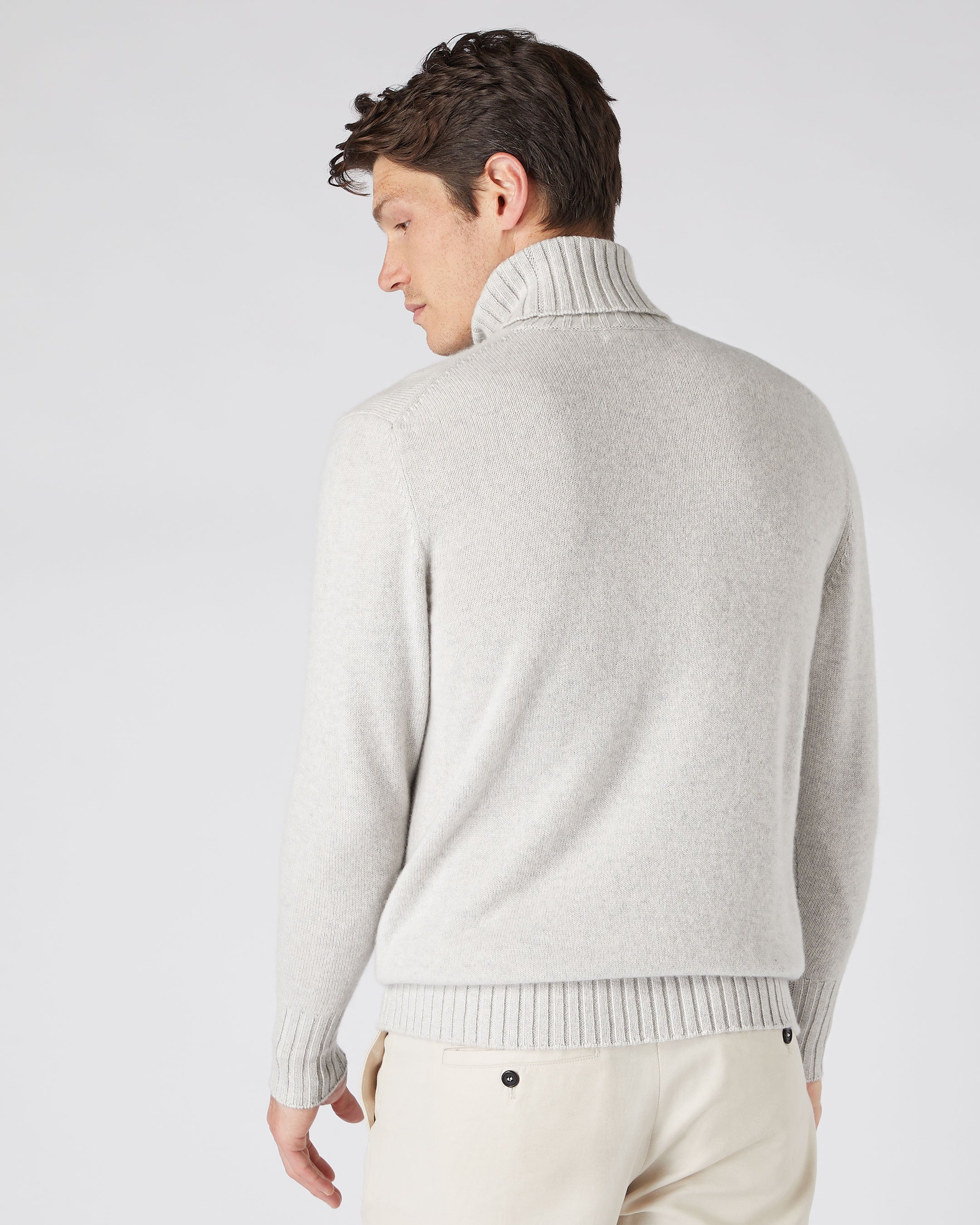 Chunky roll neck jumper on sale mens