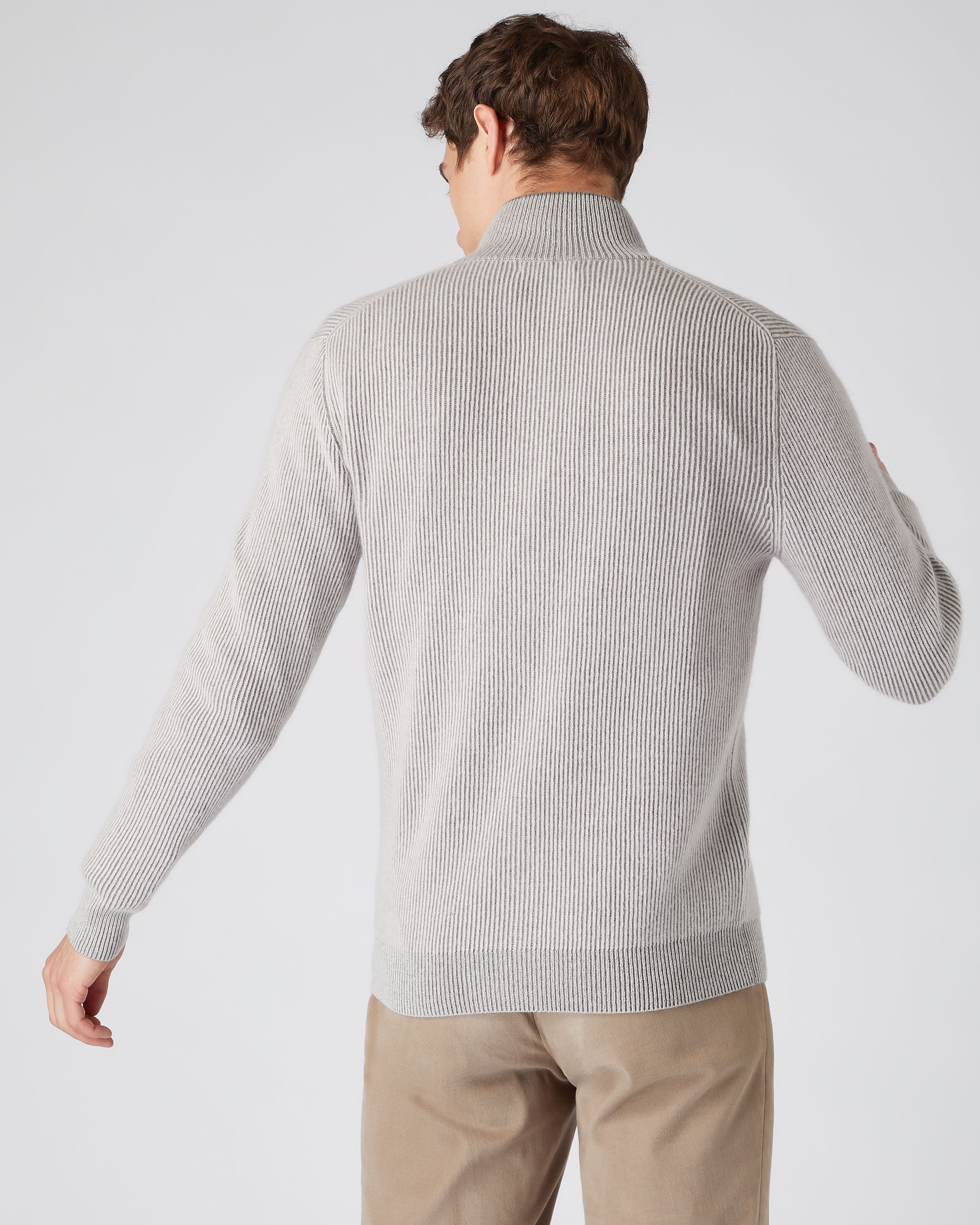 Full zip cashmere hot sale sweater mens