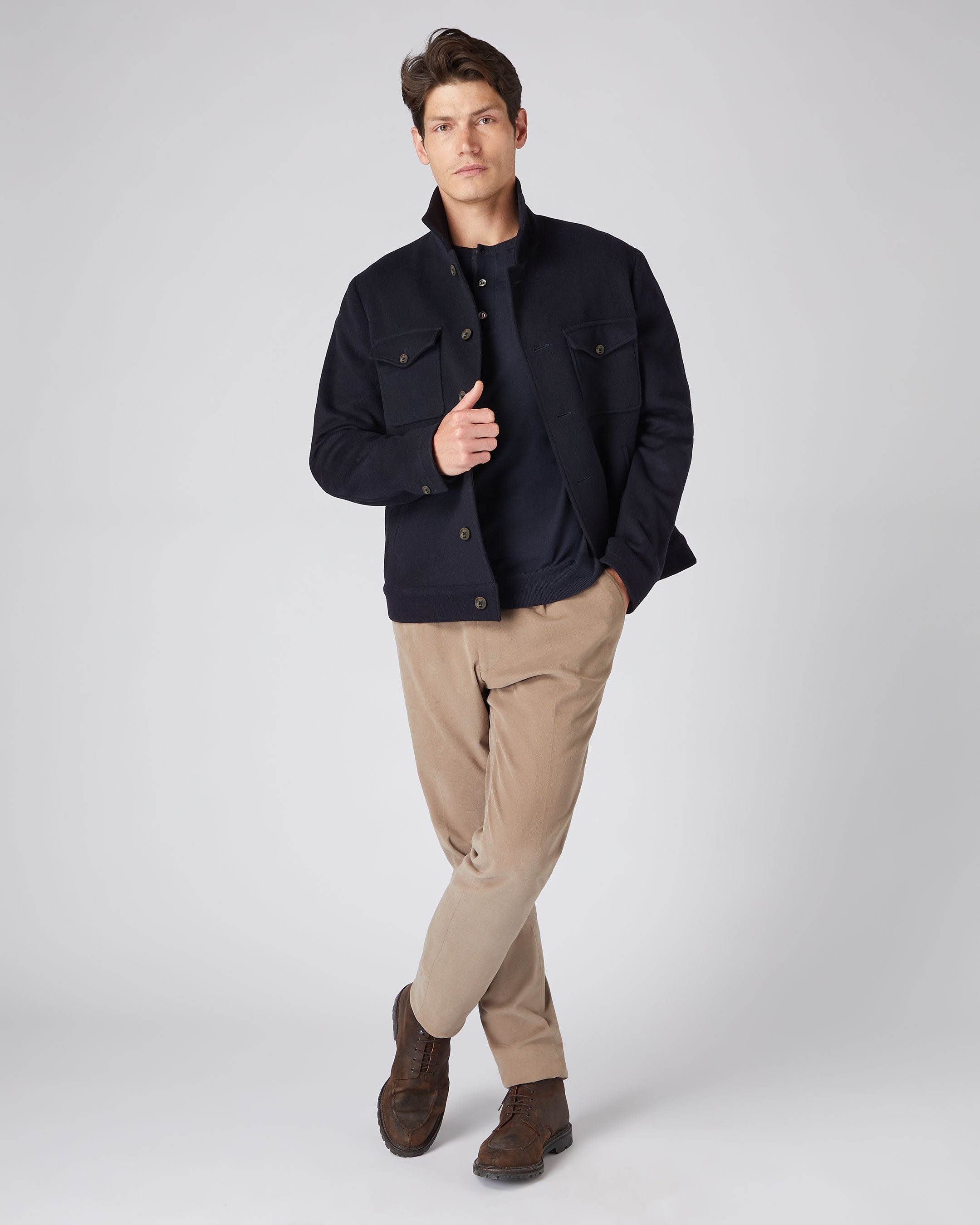 Short hot sale navy jacket