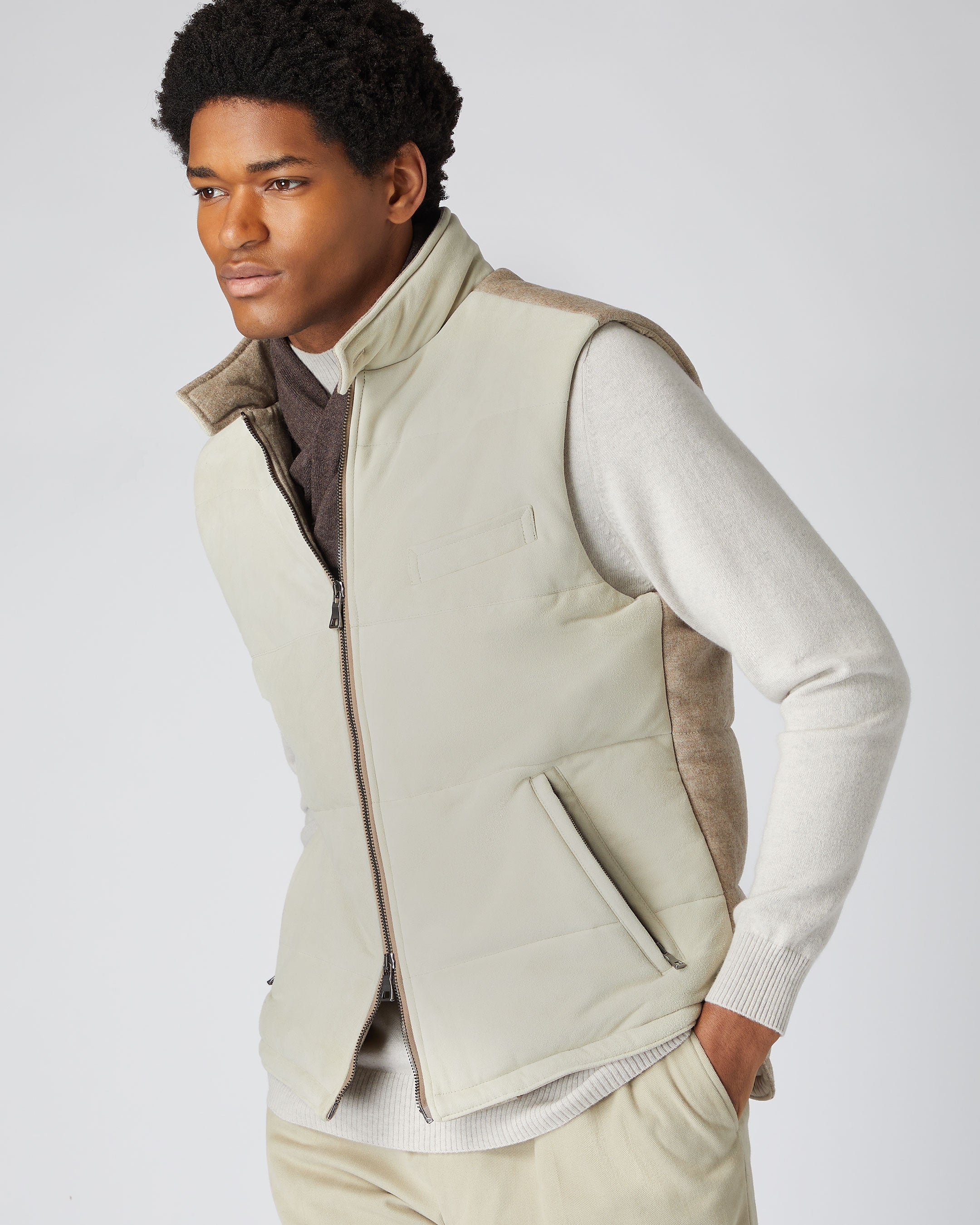 Mens store padded gilet