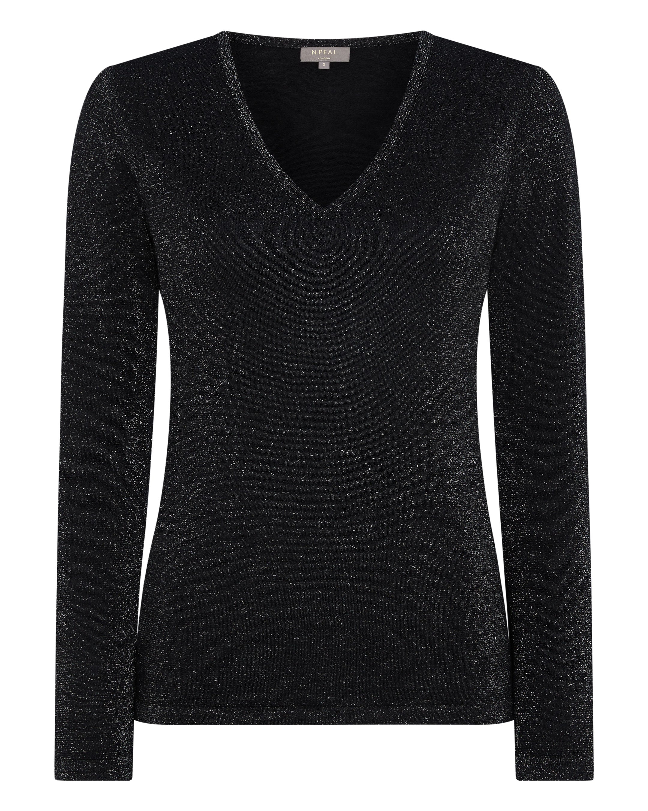 Sparkly v clearance neck jumper