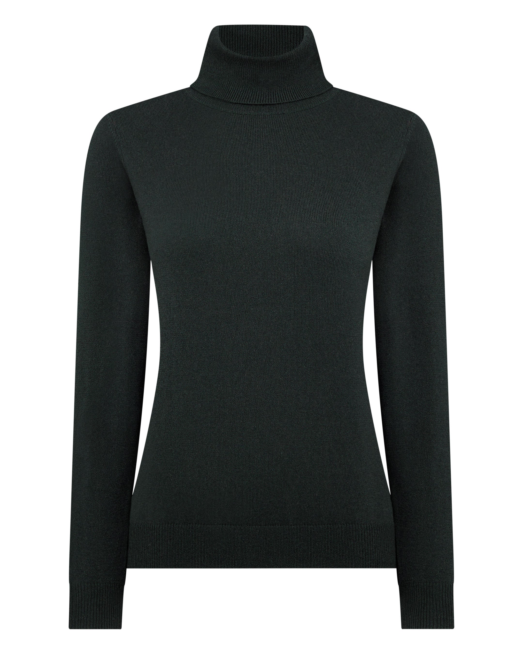 Dark grey polo neck jumper sales womens