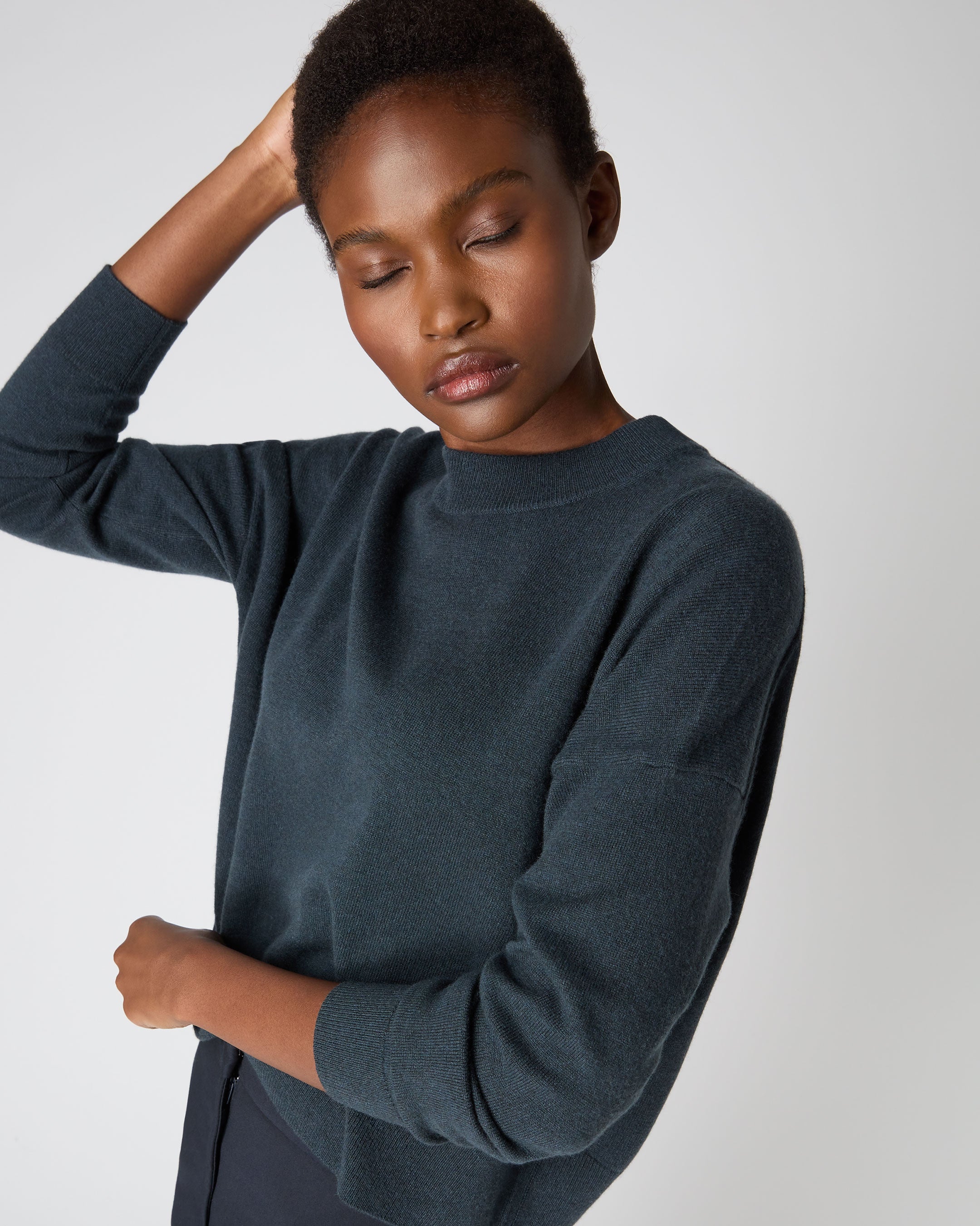 Dark grey cashmere outlet jumper