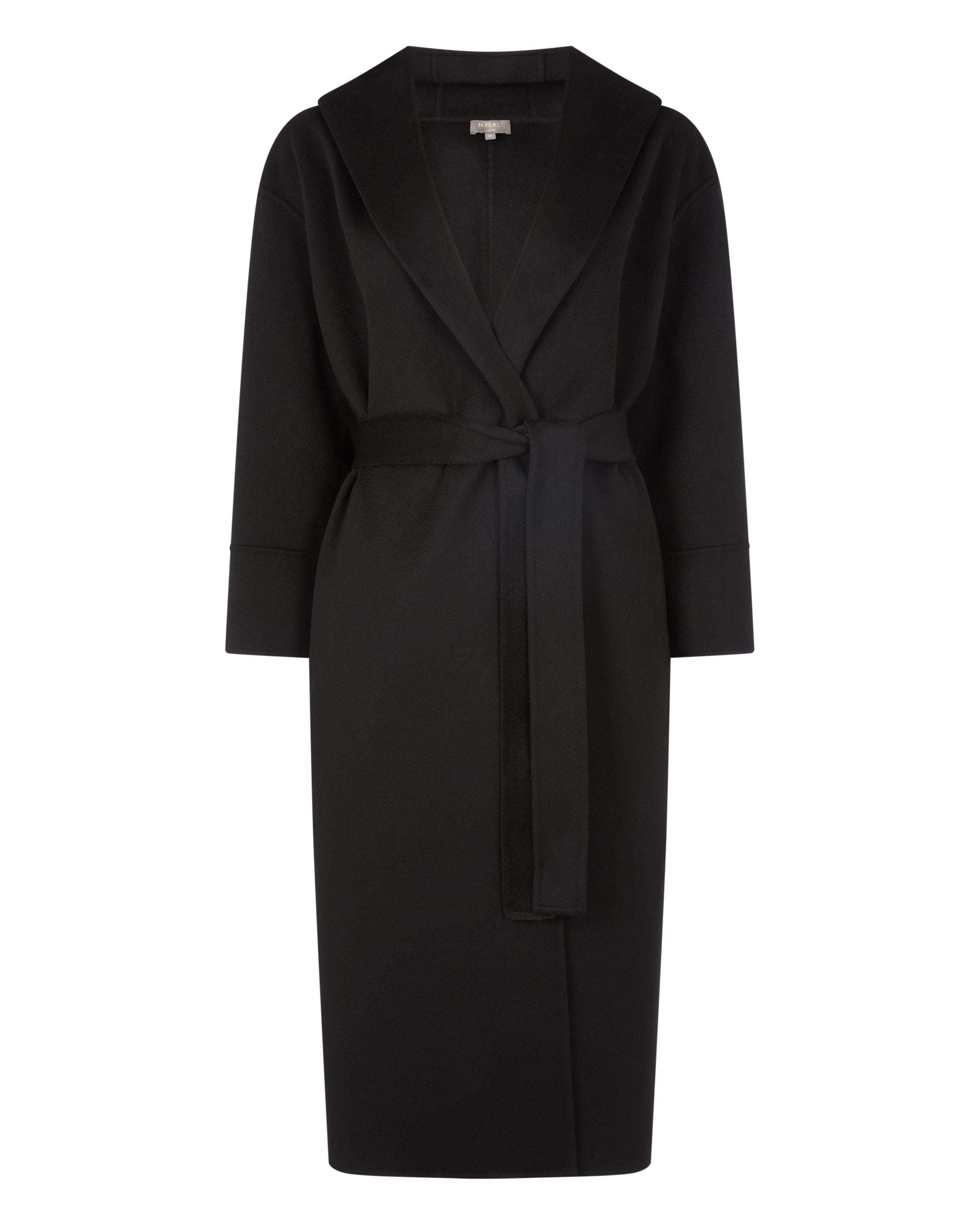 Black belted hotsell robe coat