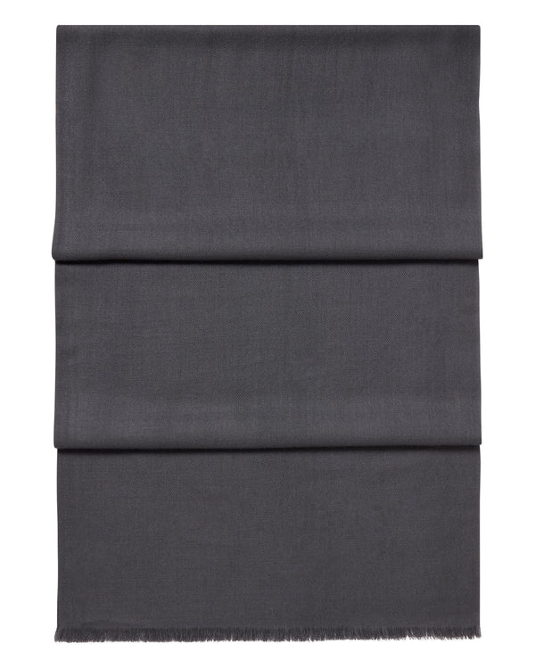 N.Peal Women's Pashmina Cashmere Stole Anthracite Grey