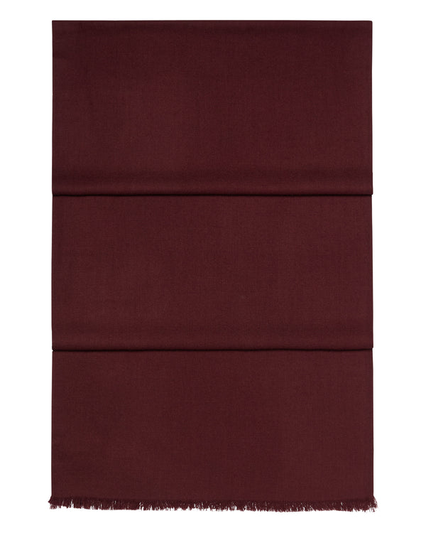 N.Peal Women's Pashmina Cashmere Stole Claret Red