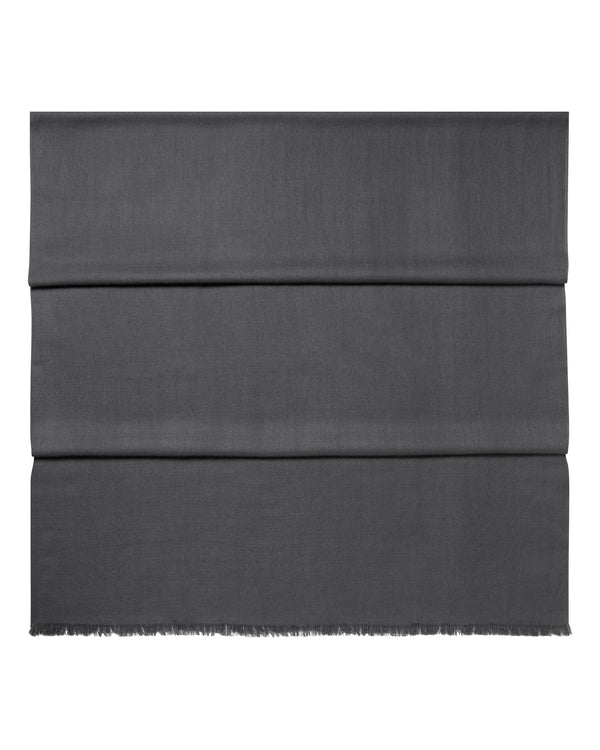 N.Peal Women's Pashmina Cashmere Shawl Anthracite Grey