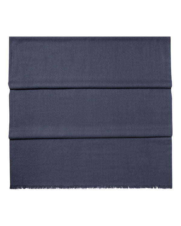 N.Peal Women's Pashmina Cashmere Shawl Caviar Blue