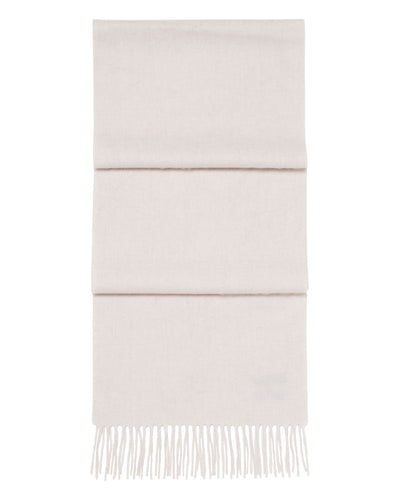 N.Peal Unisex Woven Cashmere Scarf Frost White