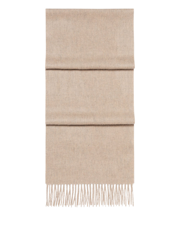 N.Peal Unisex Woven Cashmere Scarf Oatmeal Brown