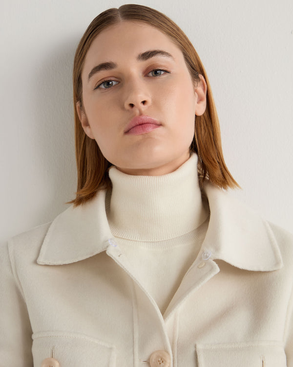 N.Peal Cashmere Dickie New Ivory White