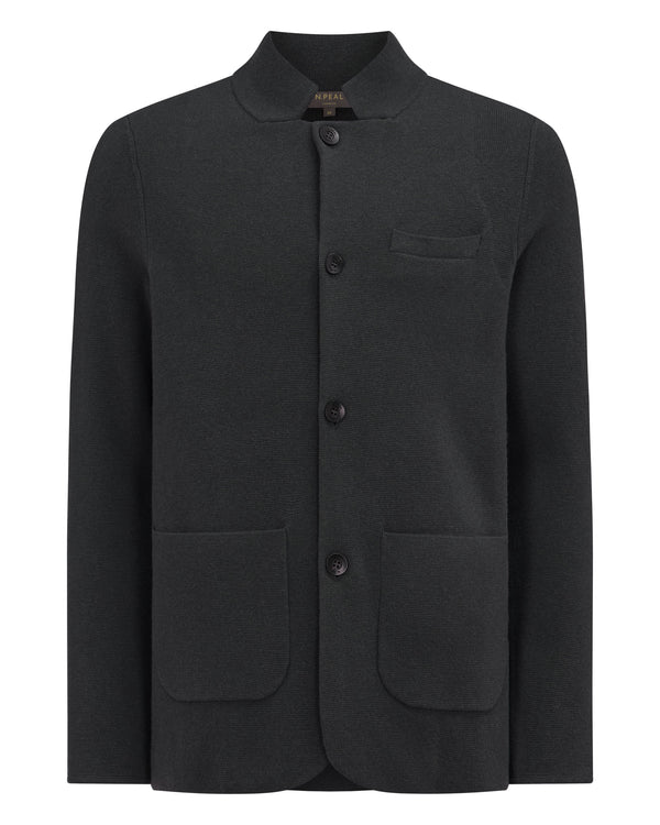 N.Peal Men's Grosvenor Milano Cashmere Jacket Anthracite Grey