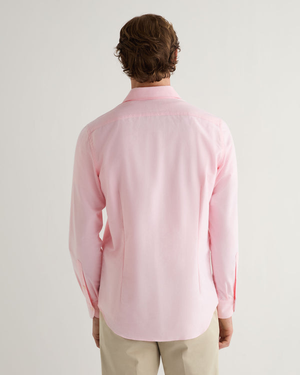 N.Peal Men's Cannes Soft Flannel Shirt Pink