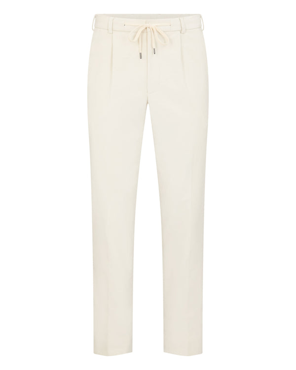 N.Peal Men's Atrani Moleskin Trousers Off White