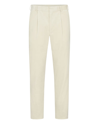 N.Peal Men's Atrani Cord Trousers Off White 