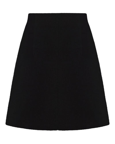 N.Peal Women's Milano Mini Cashmere Skirt Black