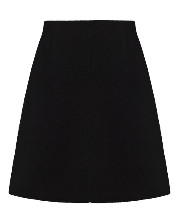 N.Peal Women's Milano Mini Cashmere Skirt Black