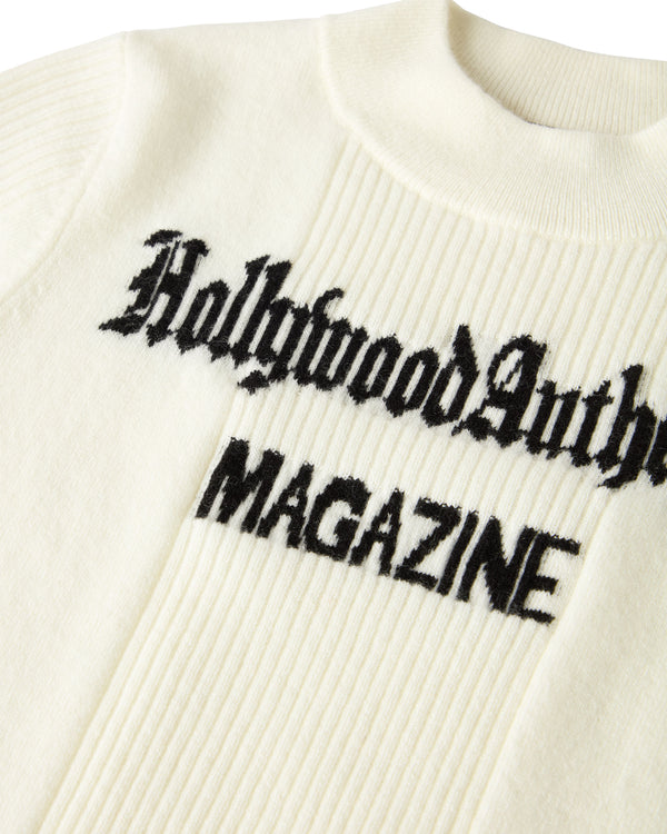 Hollywood Authentic The Magazine Tee New Ivory White