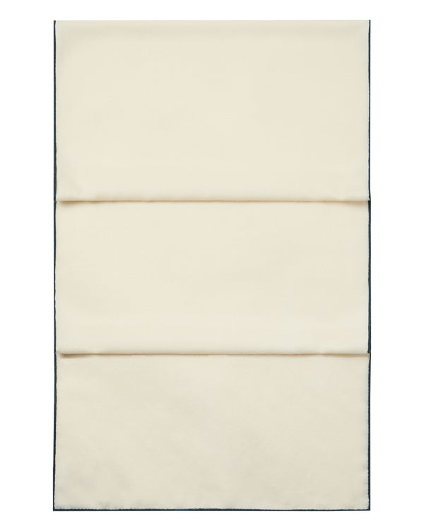 N.Peal Women's Tipped Cashmere Pashmina New Ivory White