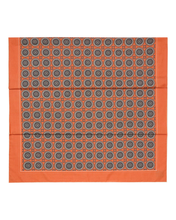 N.Peal Women's Geometic Pashmina Orange