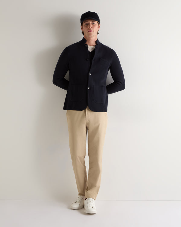 N.Peal Men's Grosvenor Milano Cashmere Jacket Navy Blue