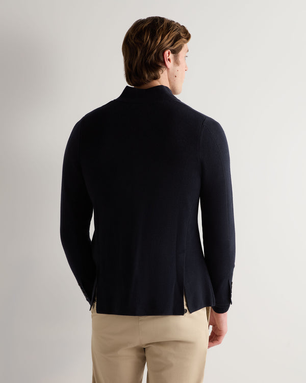 N.Peal Men's Grosvenor Milano Cashmere Jacket Navy Blue