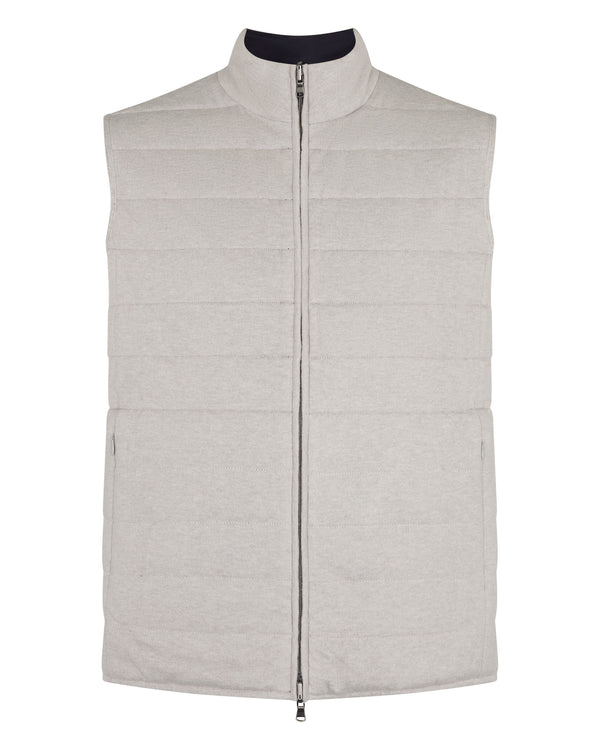 N.Peal Men's Strand Down Gilet Fumo Grey