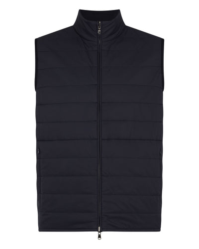 N.Peal Men's Strand Down Gilet Navy Blue