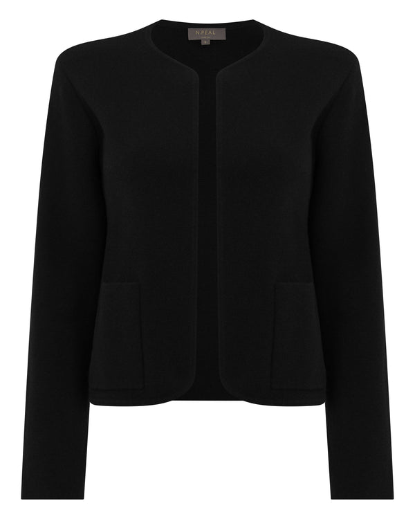 N.Peal Women's Milano Cashmere Jacket Black