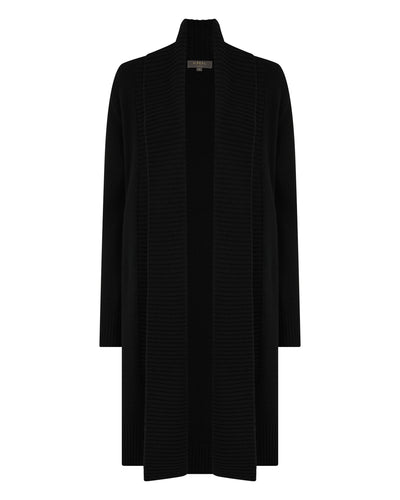 N.Peal Women's Abbey Cashmere Cardigan Black