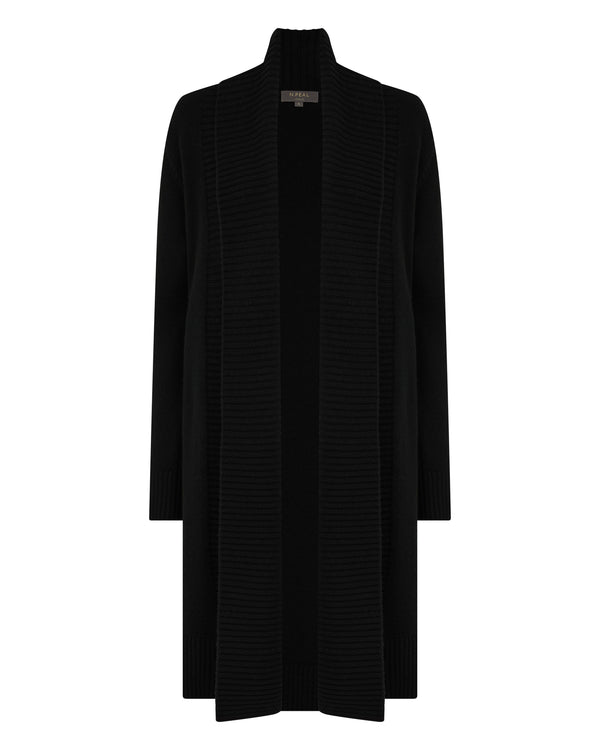 N.Peal Women's Abbey Cashmere Cardigan Black