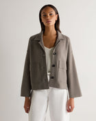 Women's Safari Milano Cashmere Jacket Vintage Khaki Green