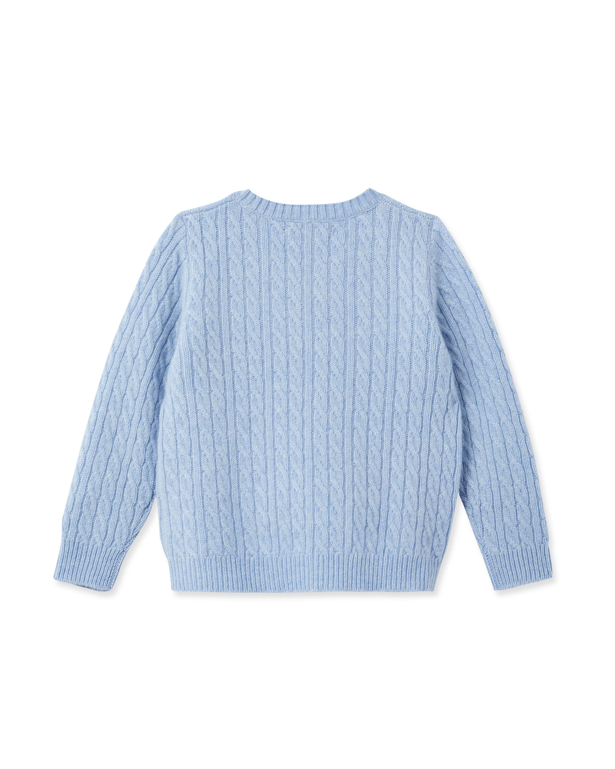 Light blue outlet knit sweater