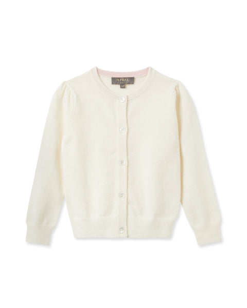 BURBERRY Ivory 100% Cashmere Cardigan on sale 6m