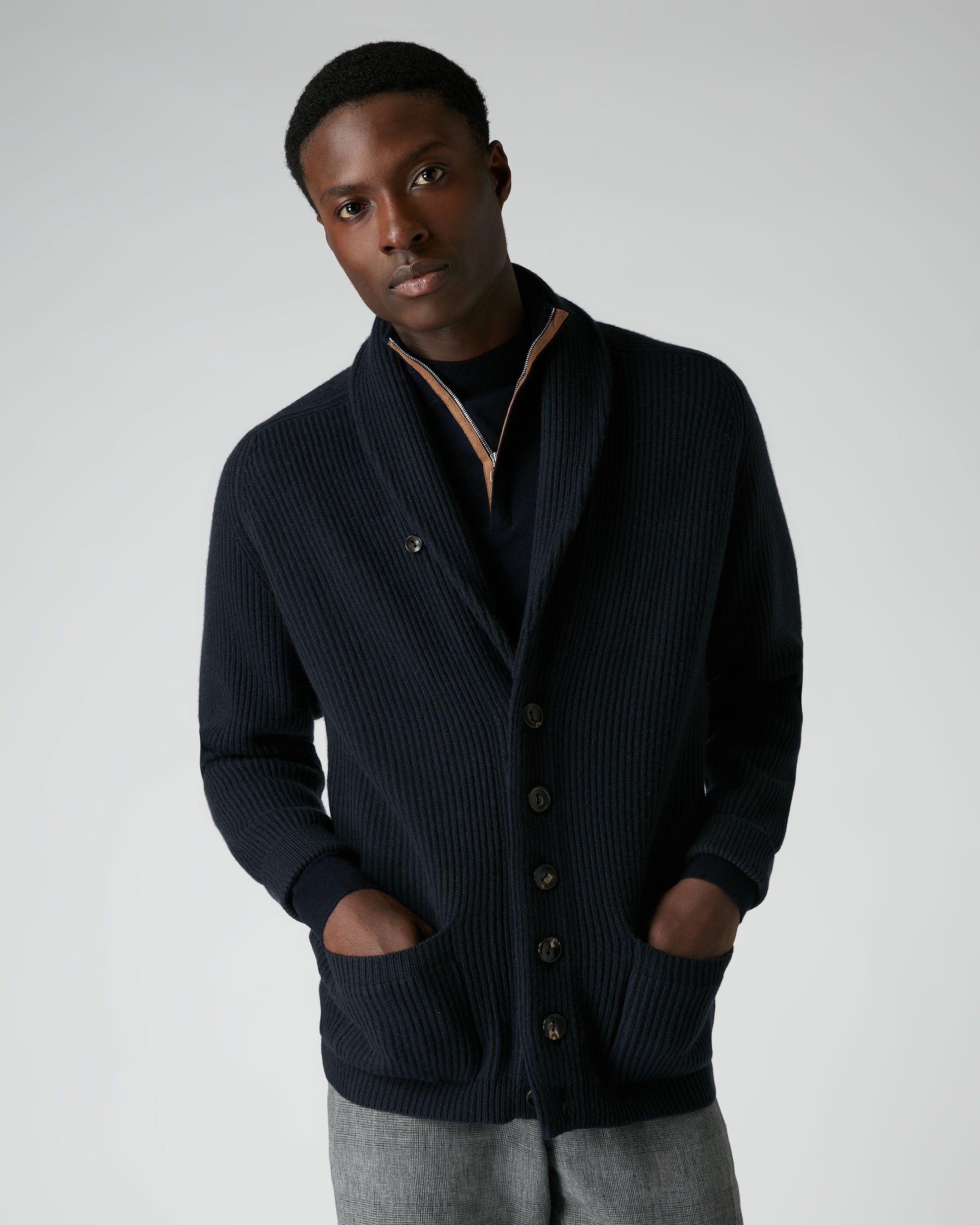 Mens cashmere 2025 cardigan sale