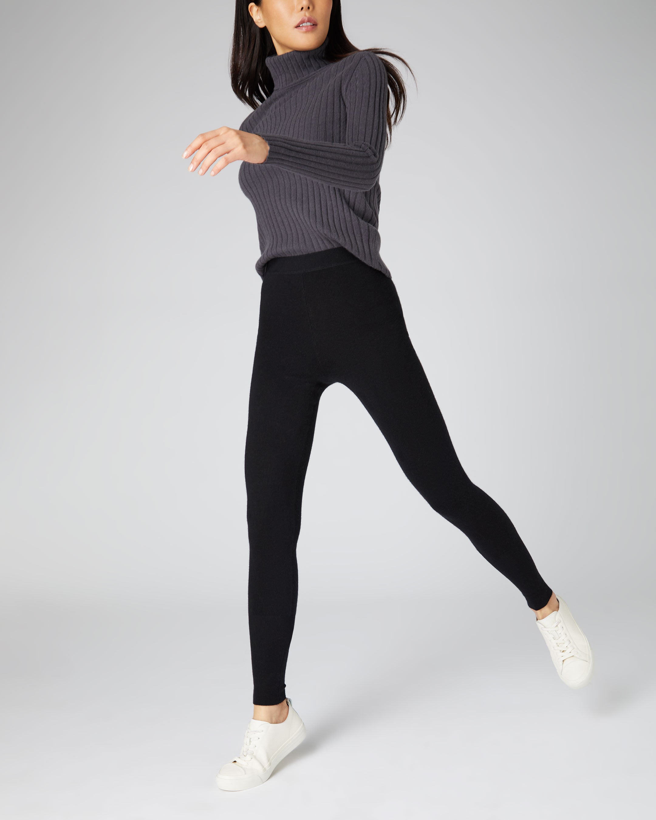 Women s Cashmere Leggings Black N.Peal