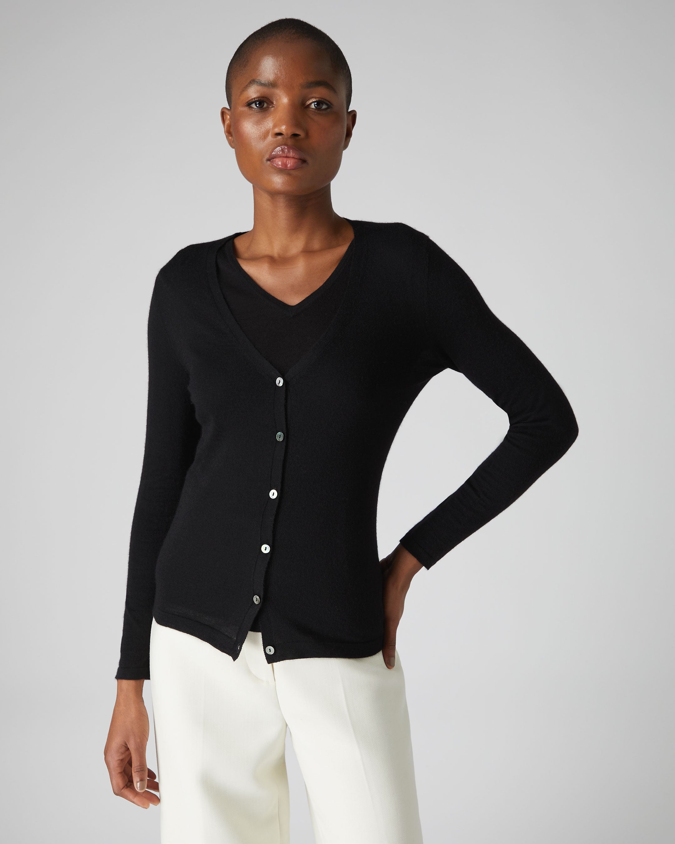 Cashmere 2025 cardigan black