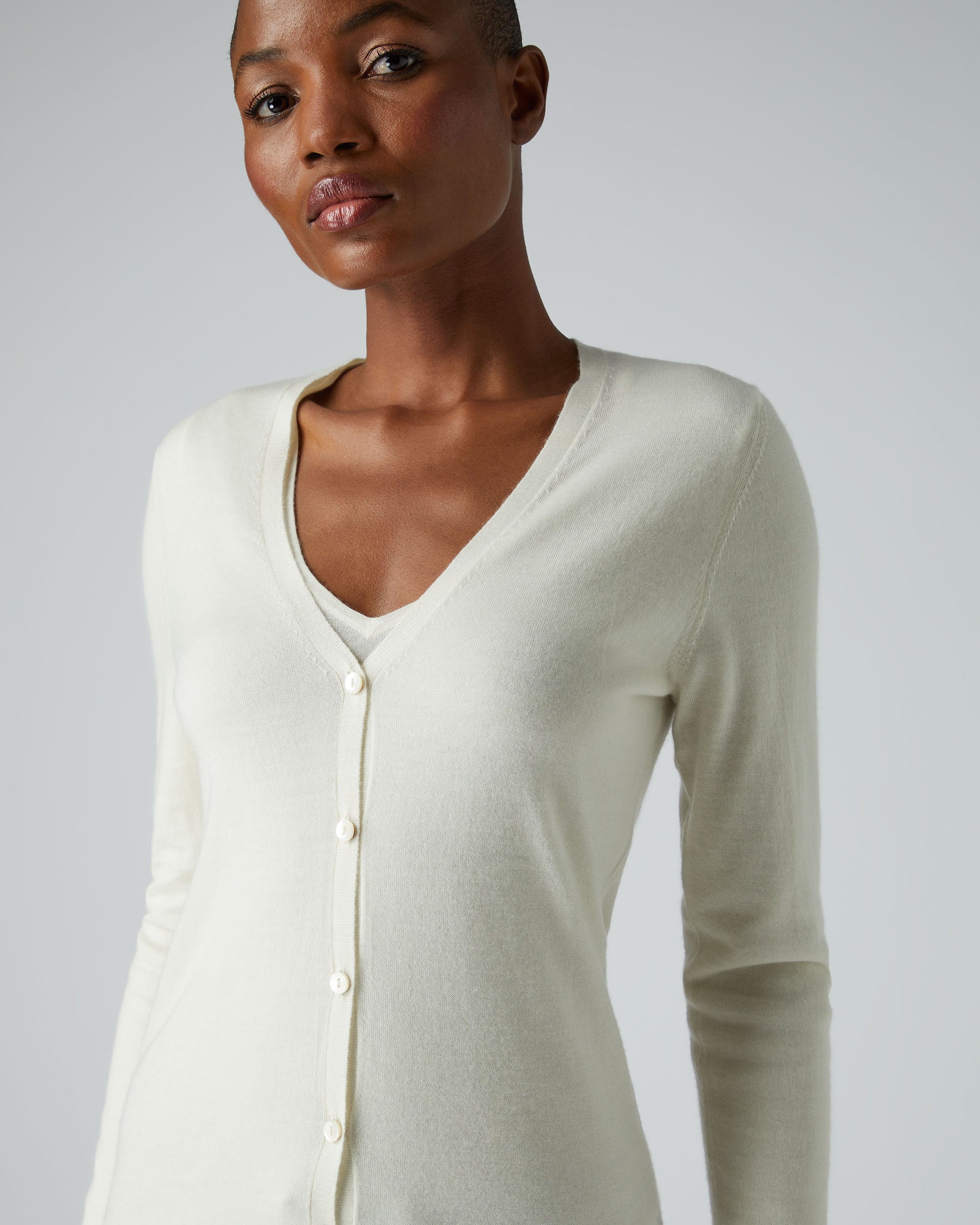 Long ivory store cardigan