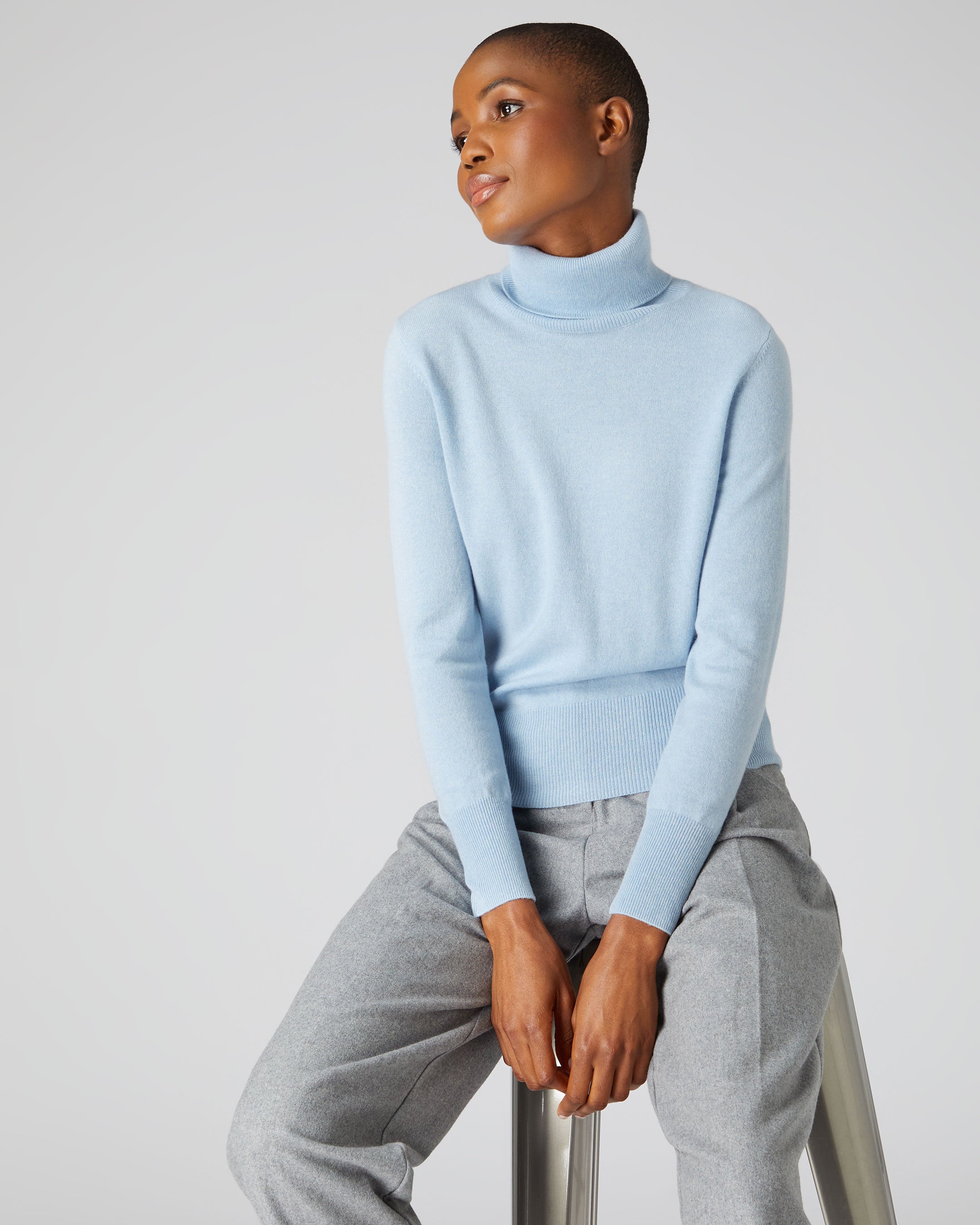 Baby blue ladies store jumper