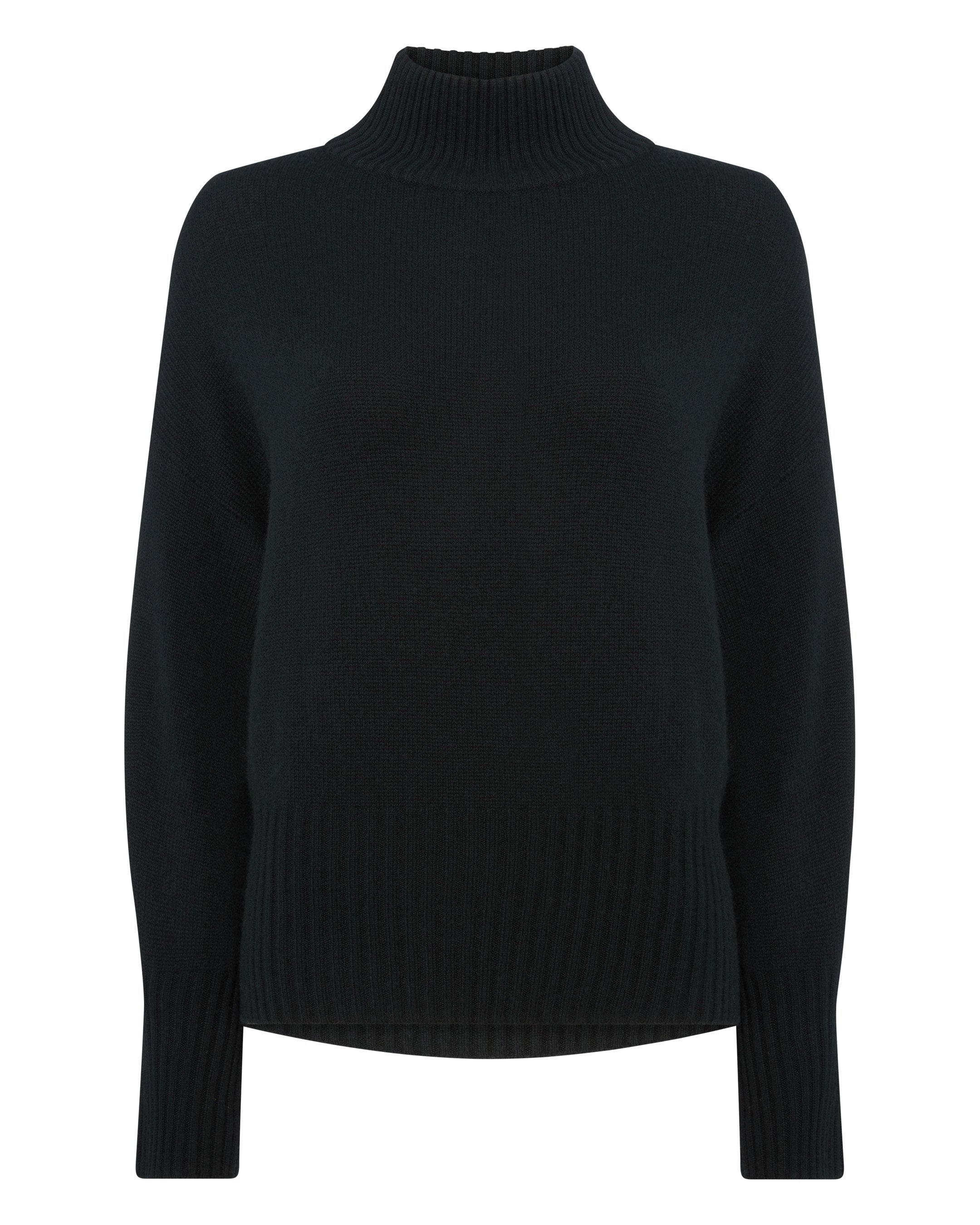 Black cashmere turtleneck outlet tunic