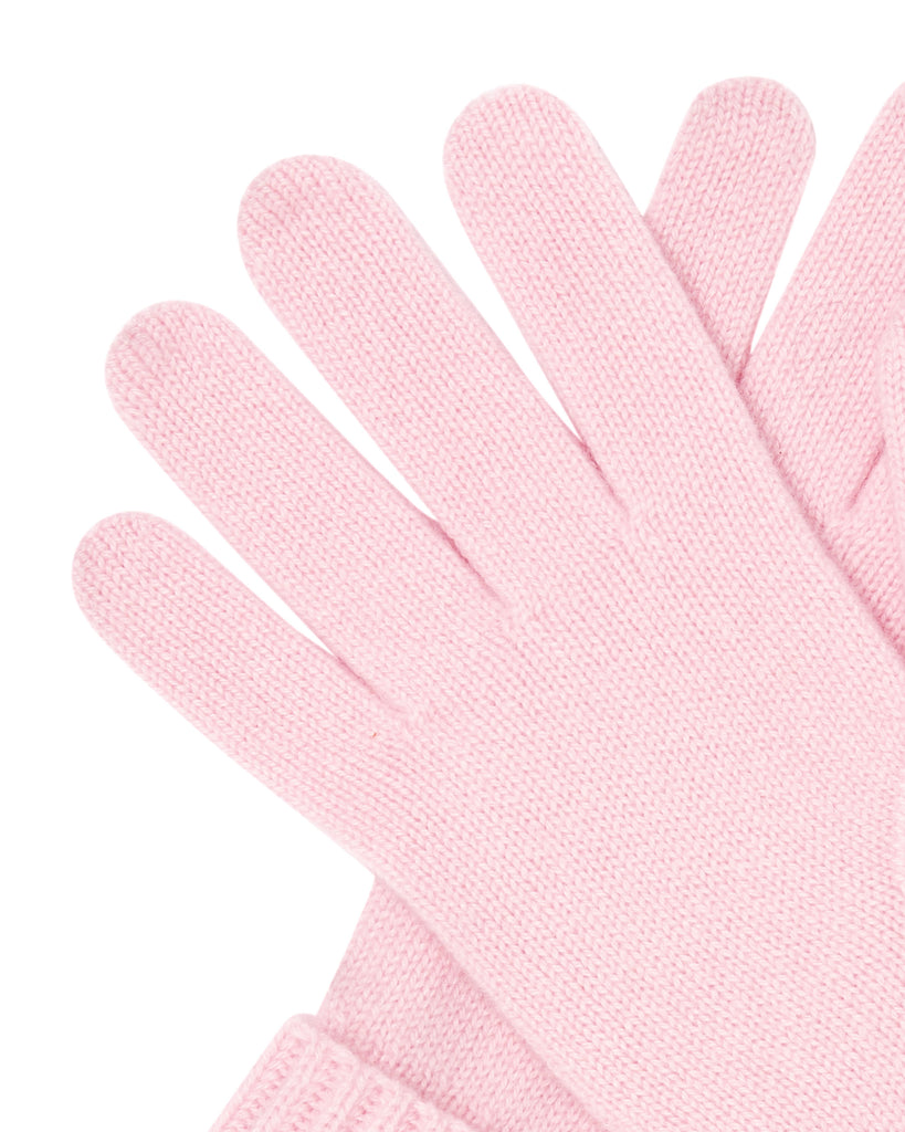 Women's Ribbed Cashmere Gloves Pale Pink | N.Peal