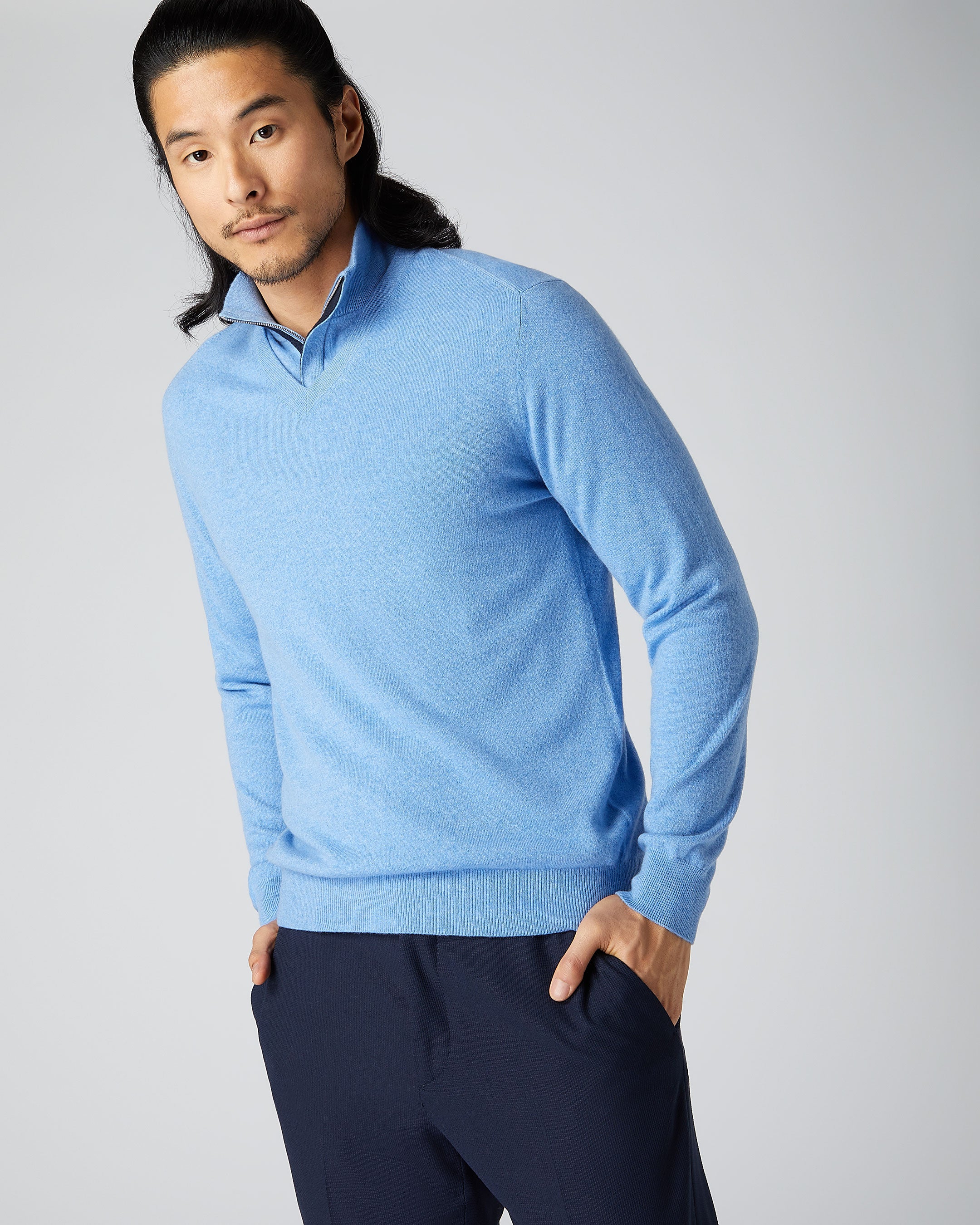 Baby blue hot sale jumper mens