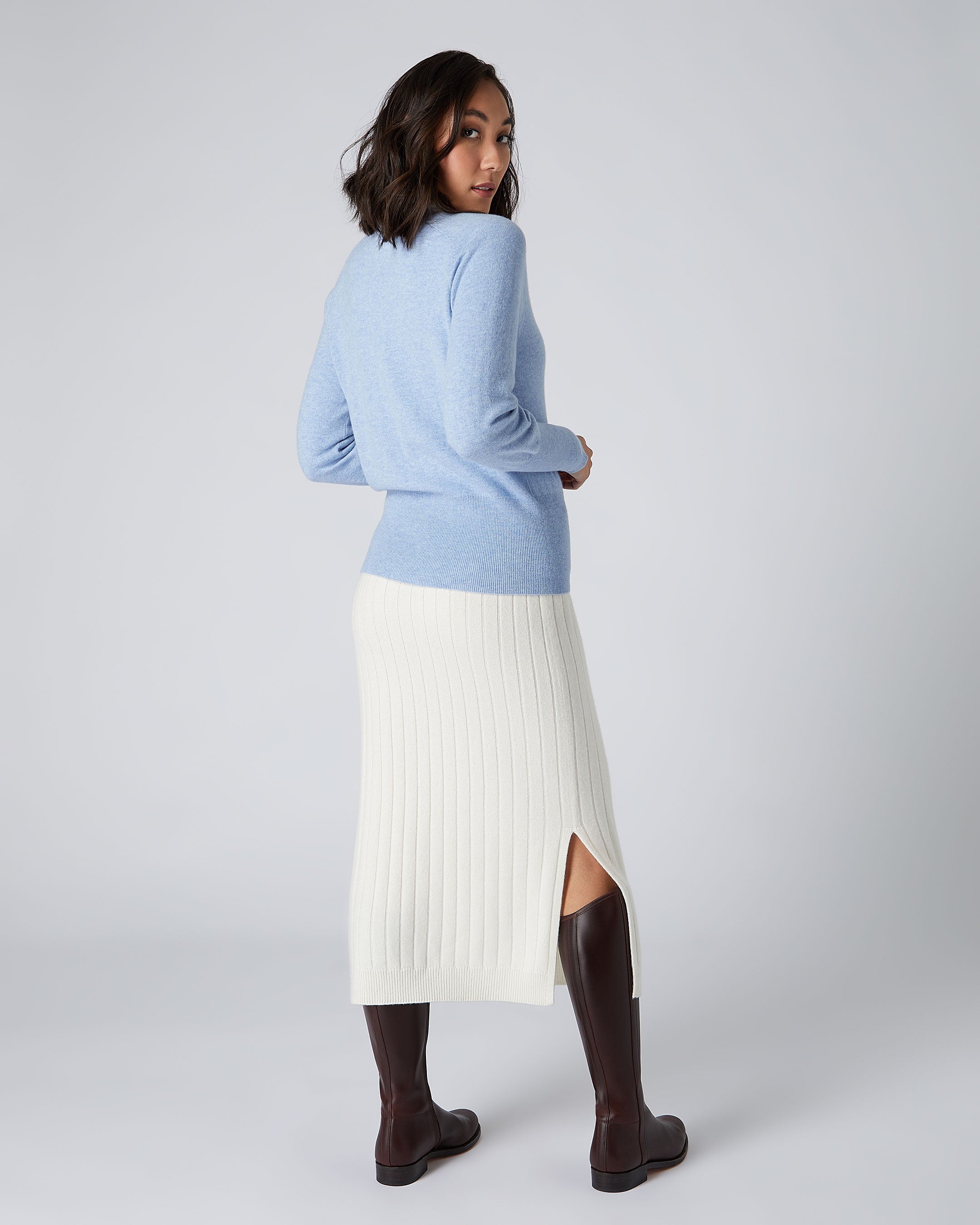 Cornflower blue hot sale cashmere sweater