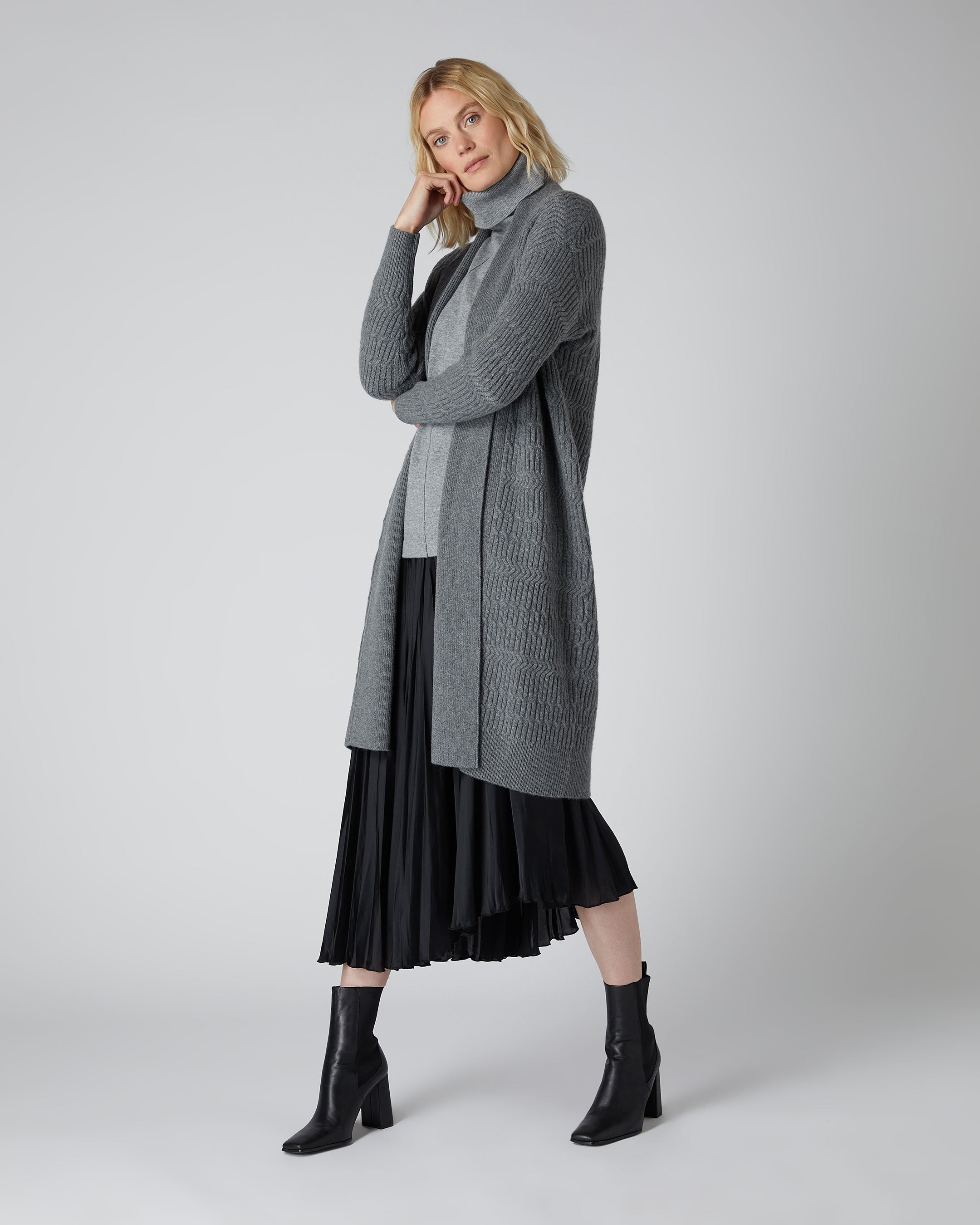 Longline clearance cashmere cardigans