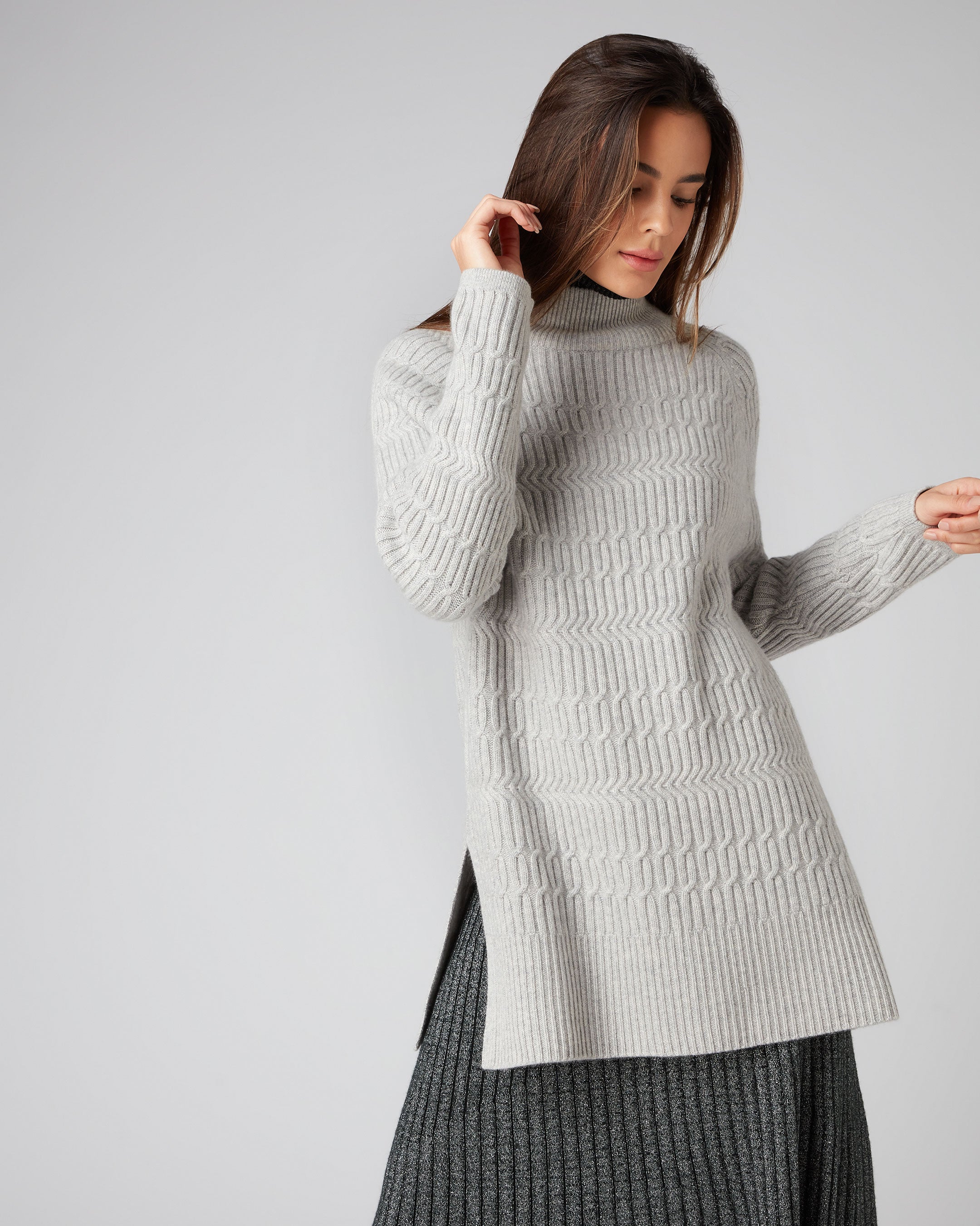 Cashmere tunic outlet jumper