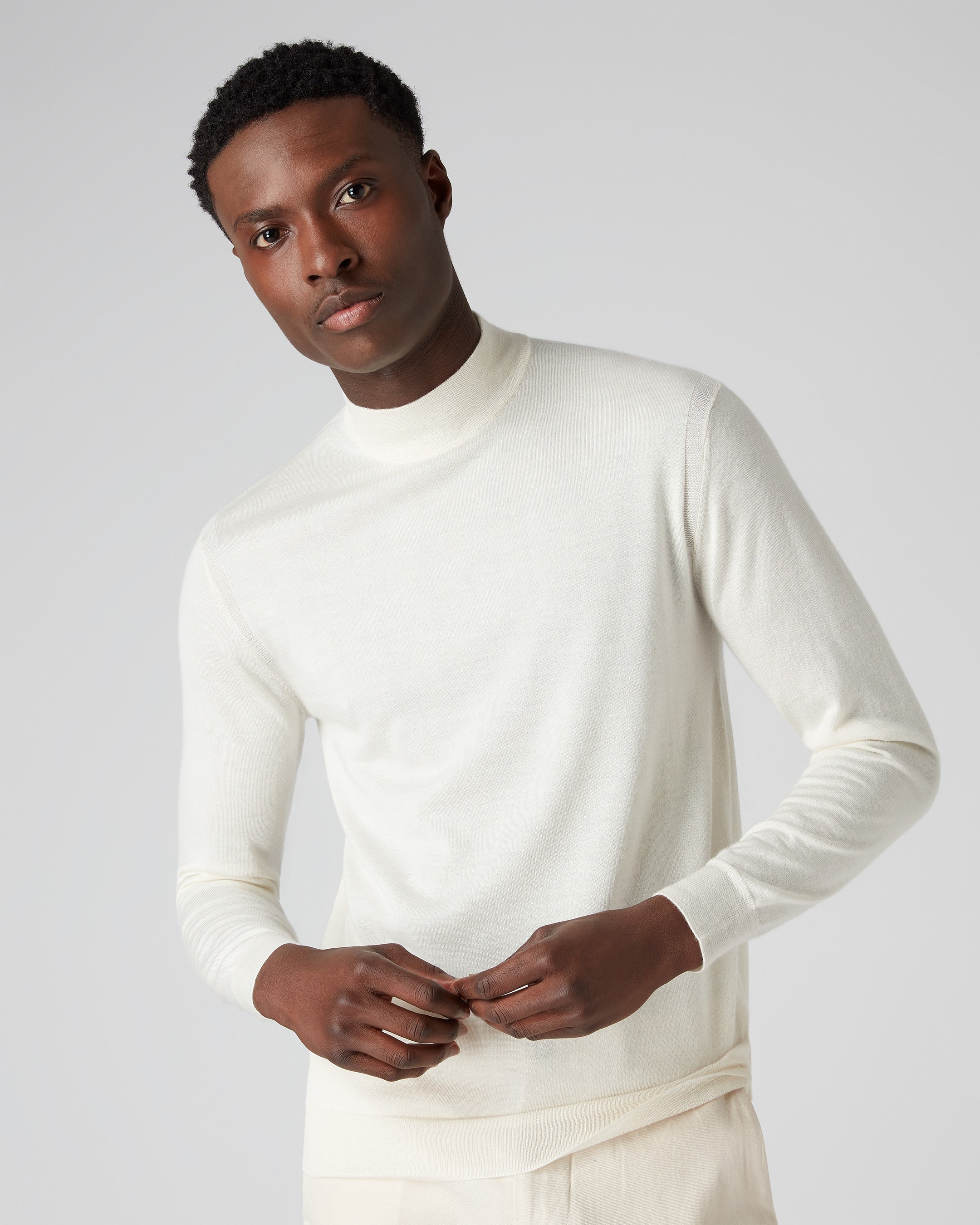 Thin polo hot sale neck jumpers